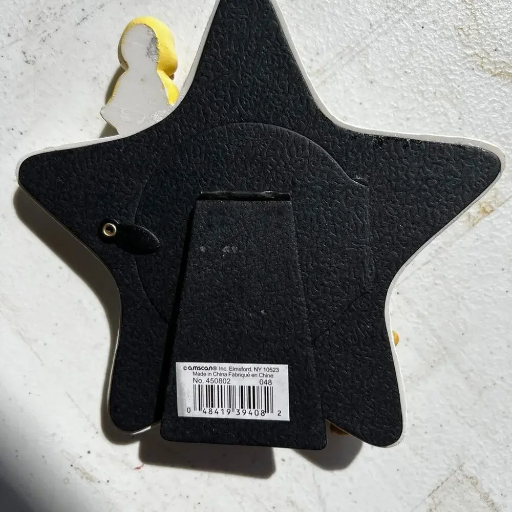 OUR LITTLE STAR resin picture frame holds a 3 x 3 photo